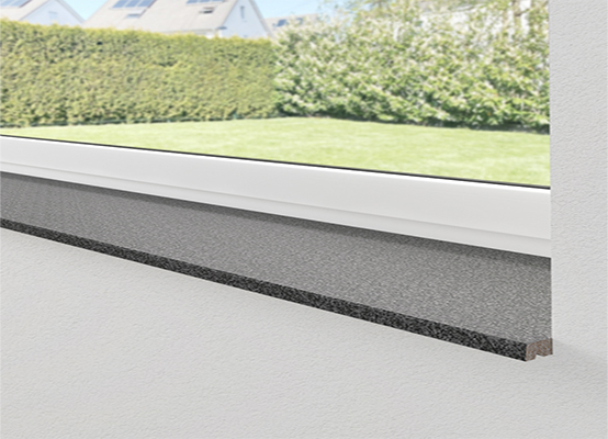 Werzalit compact interior sill in puntinella