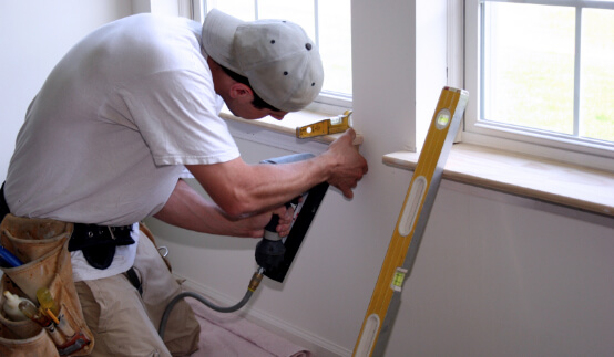 Installing a window sill correctly on the inside
