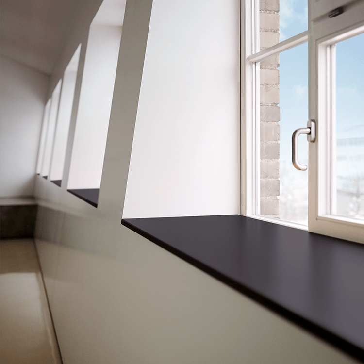 Werzalit compact internal window sill