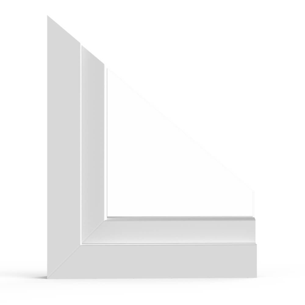 aluplast IDEAL 4000 uPVC window corner detail