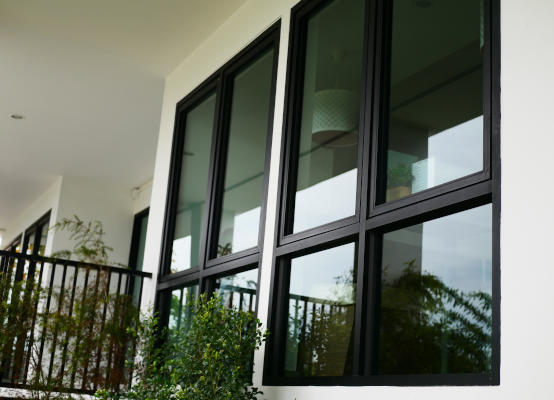 Black windows