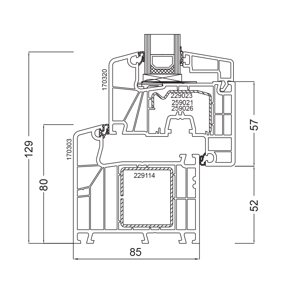 Ideal 7000 80 mm depth