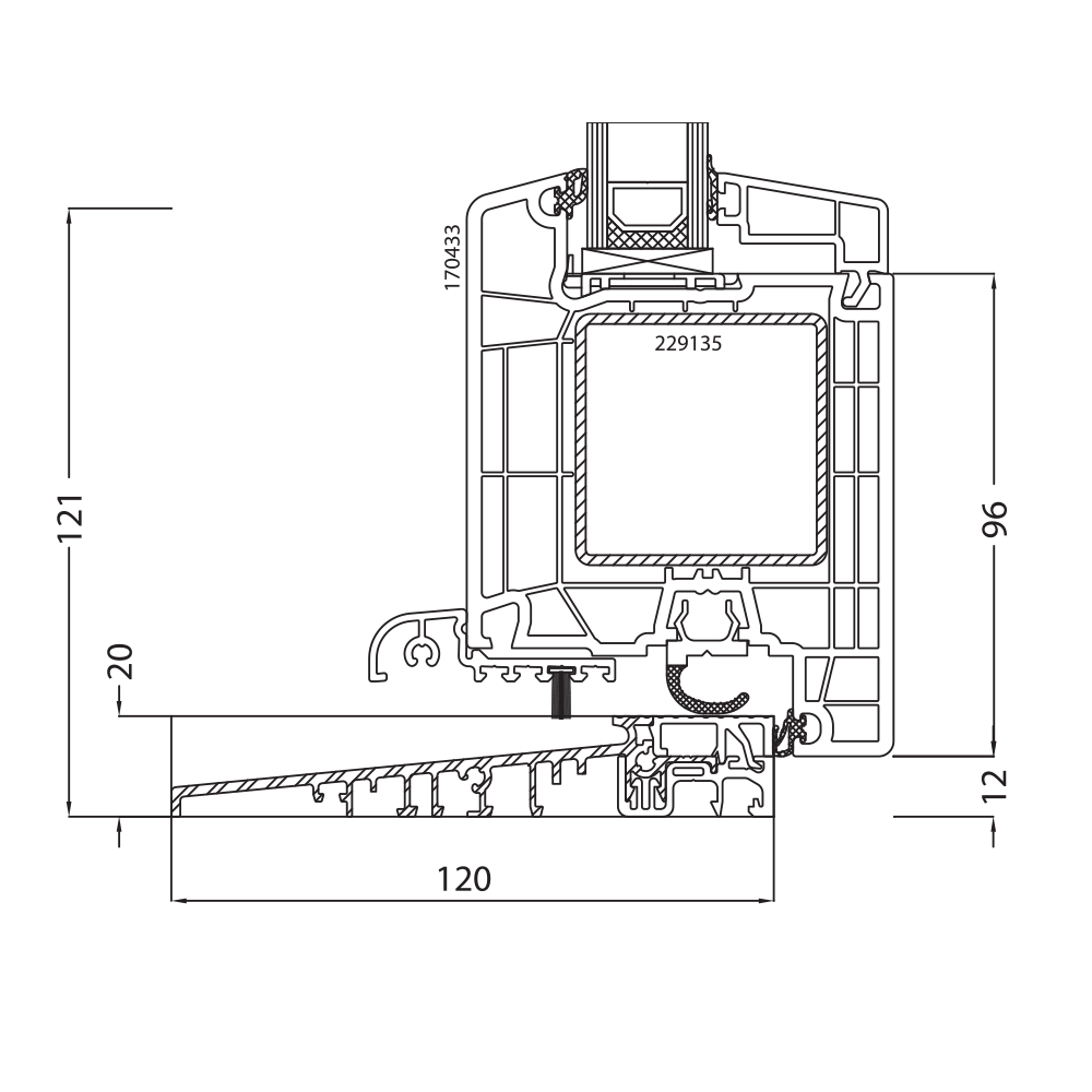Ideal 7000 Inswing Door
