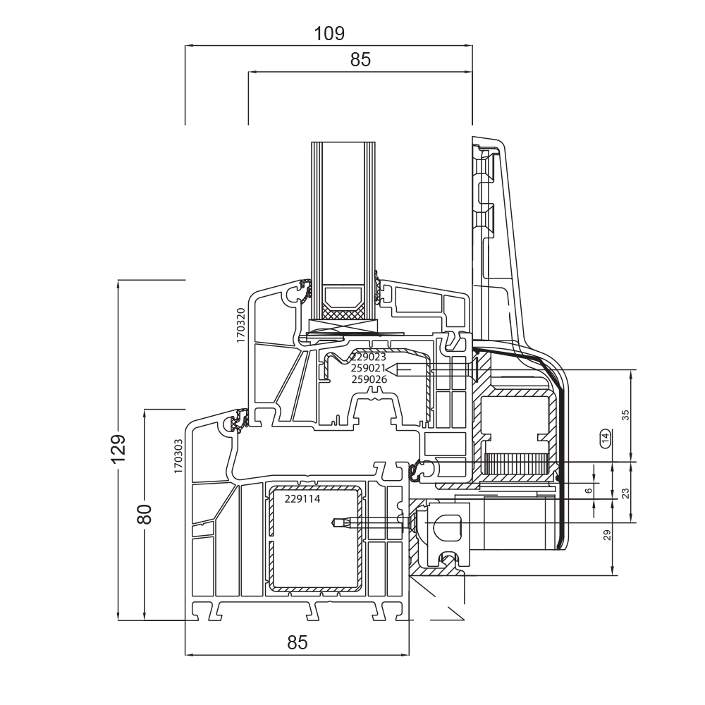 Ideal 7000 Parallel Tilt and Slide Door