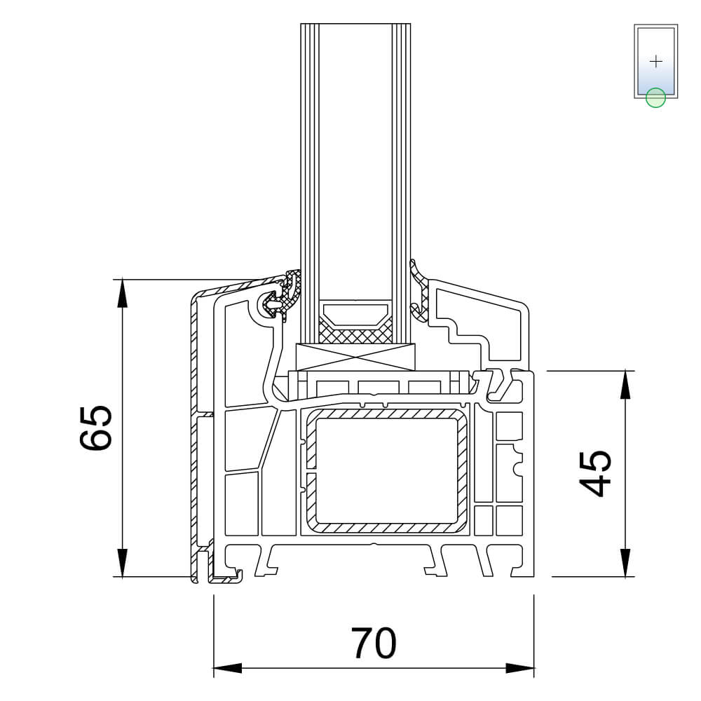 TwinSet 4000 - fixed glazing