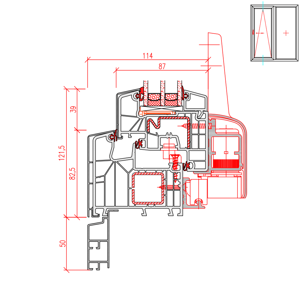IDEAL TwinSet 8000 - 50 mm milling for a connection profile for stone sills