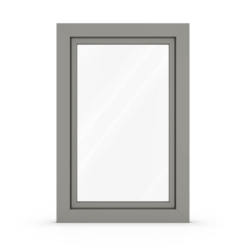 Grey Aluminium (RAL 9007) window from the outside