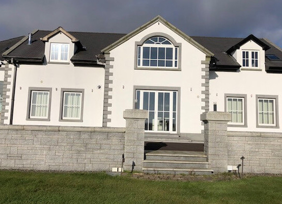 Central palladian window installed in one of our previous projects in Ireland