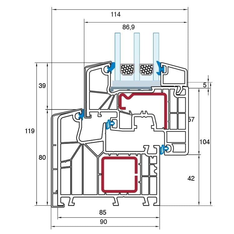 Twinset 8000 profile cut