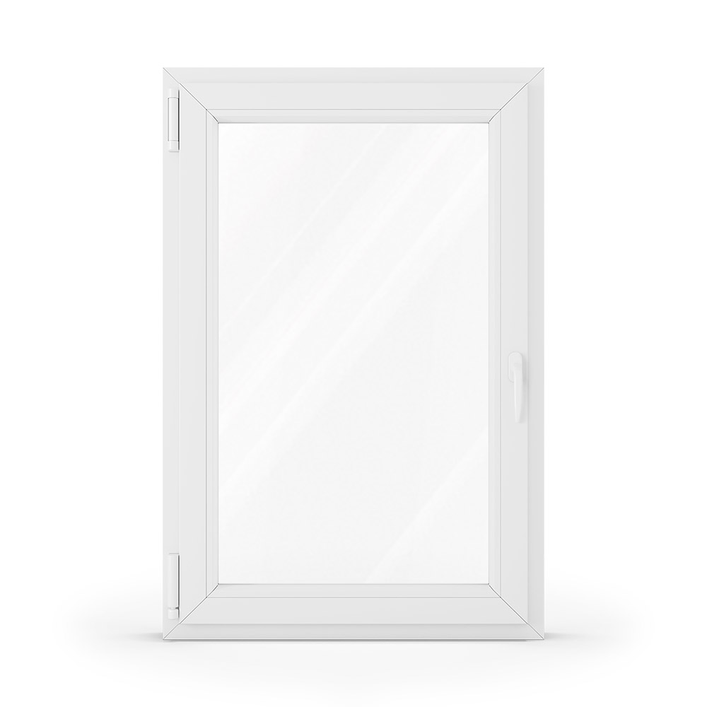 uPVC window interior in white