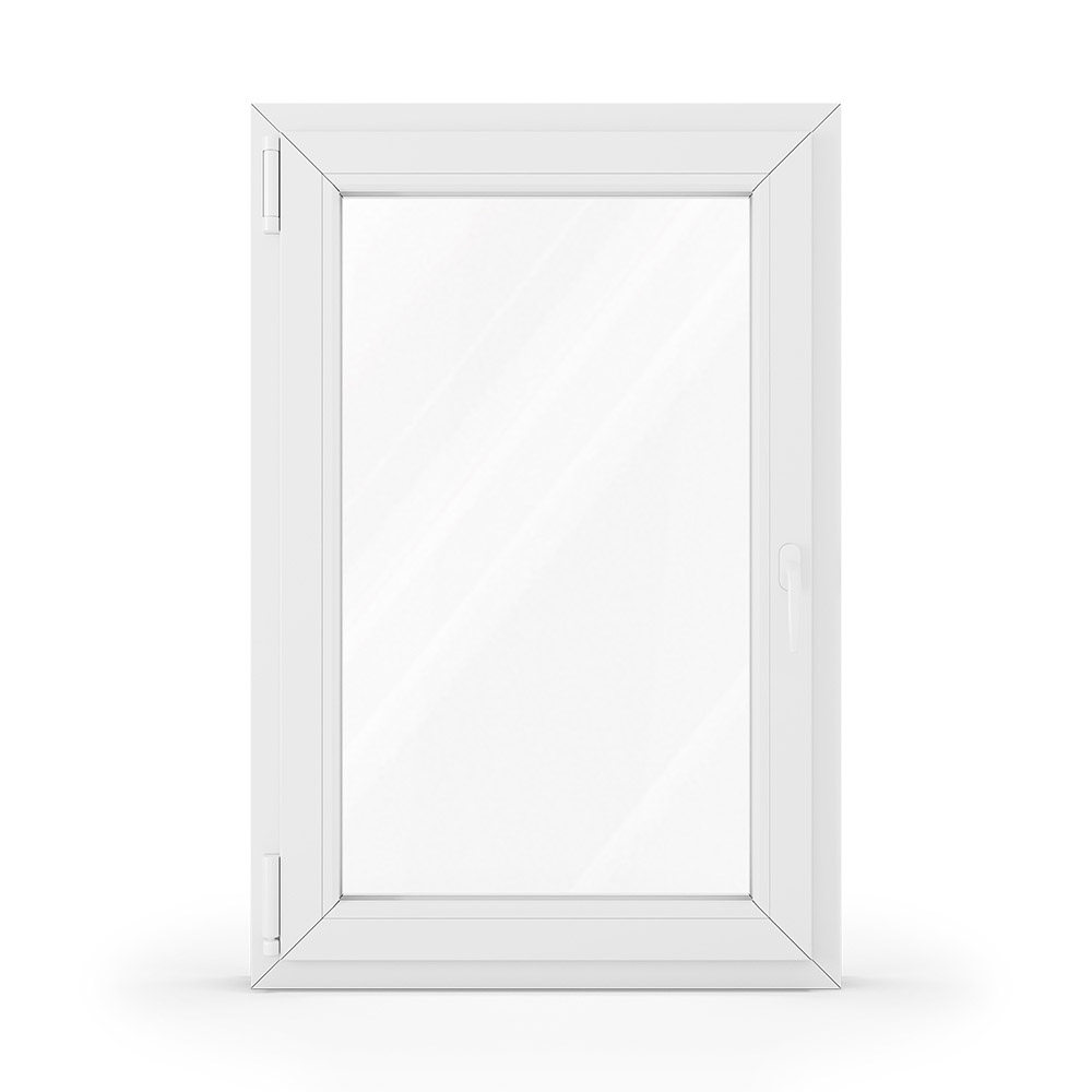 White Aluminium window from the inside