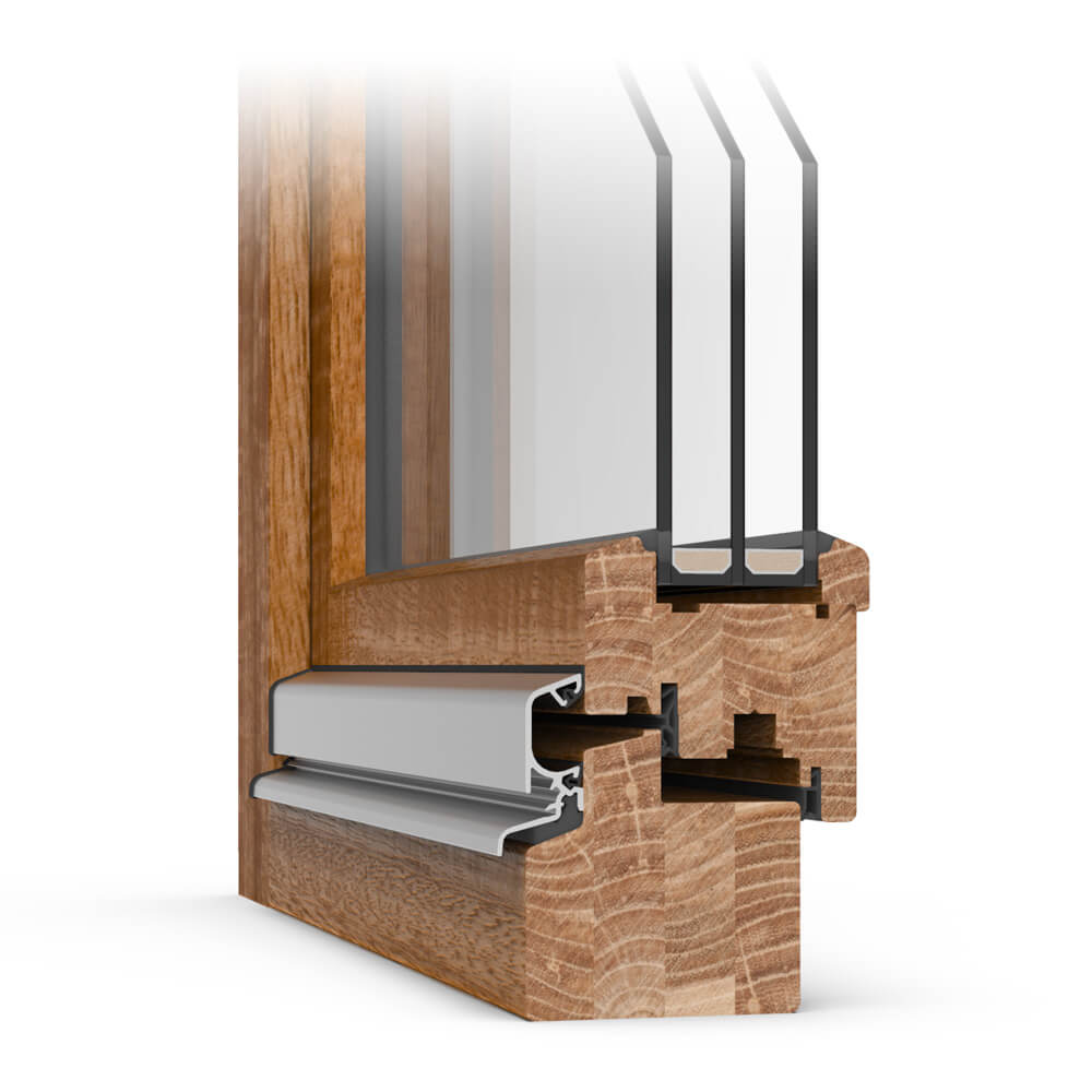 Eucalyptus wood window