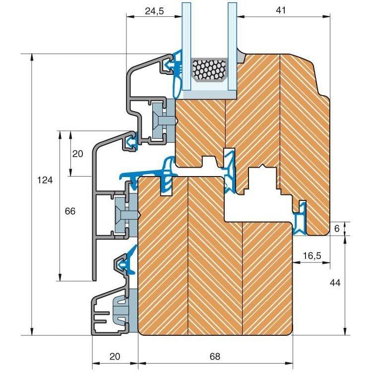 IDEALU Trendline IV 68 - profile section