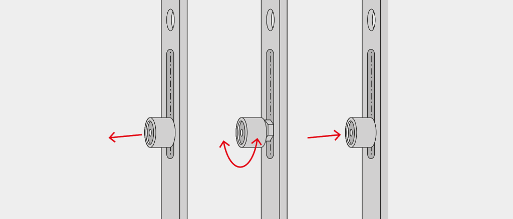 Adjust the contact pressure of the window