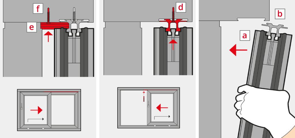 Fit a lift & slide door sash