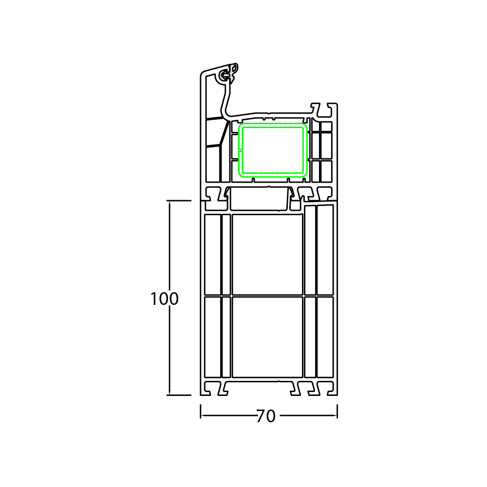 100 mm frame extension