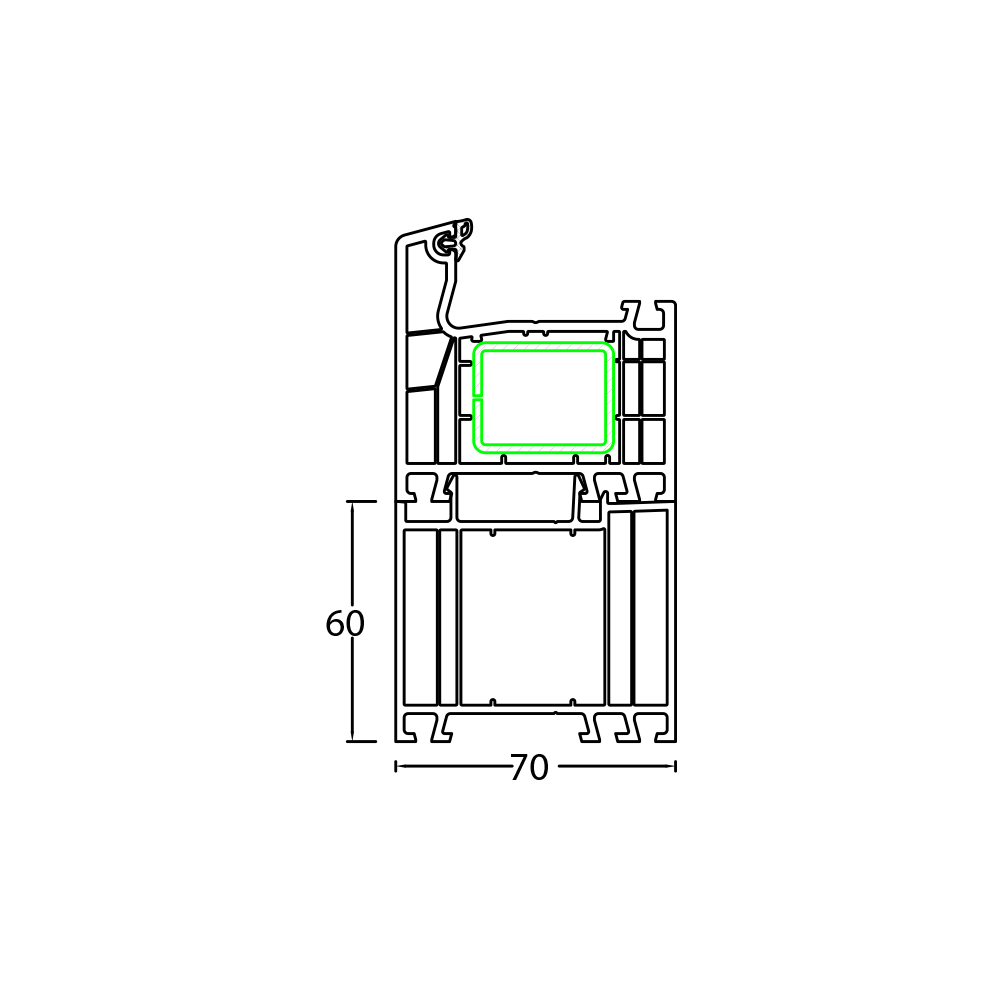 60 mm frame extension