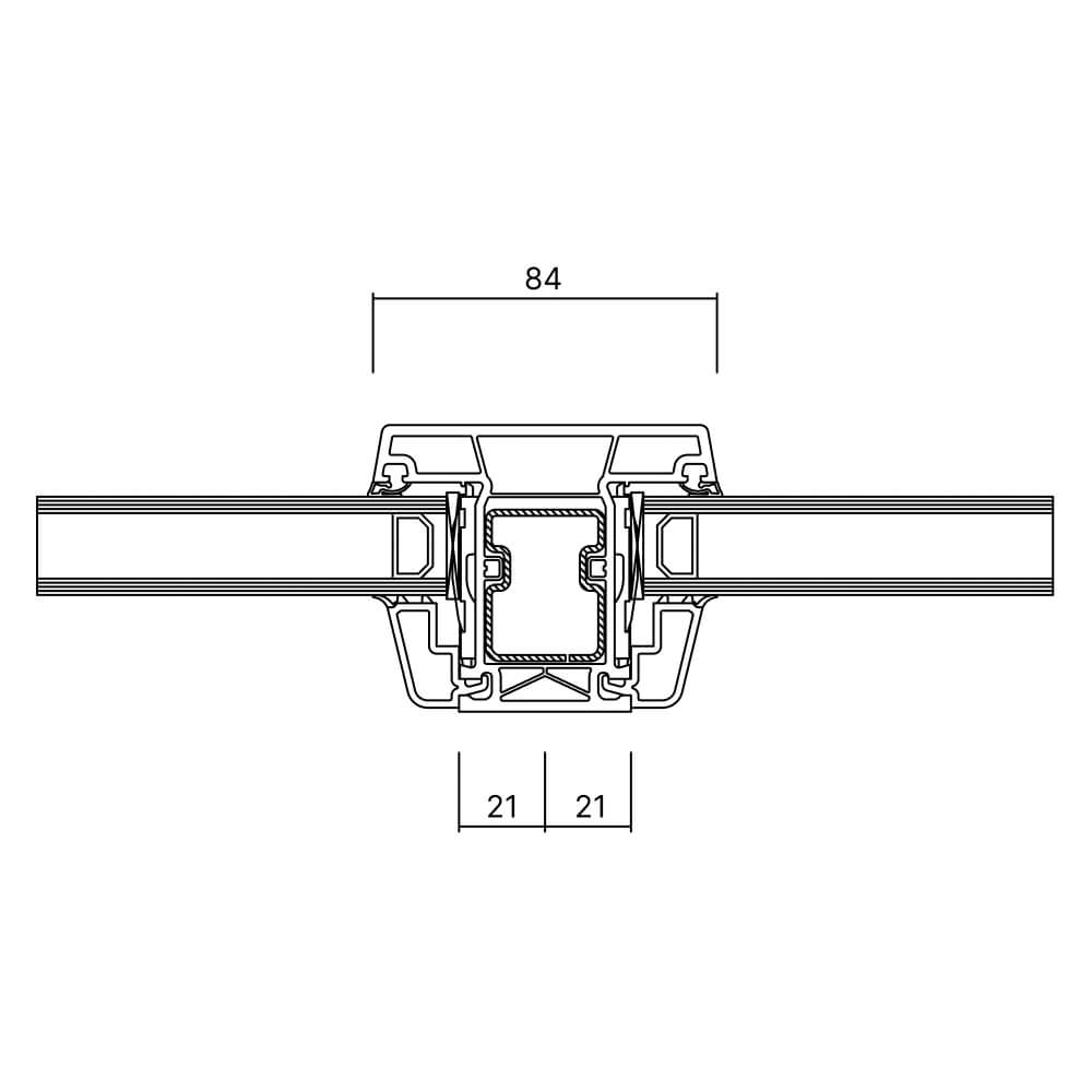 Kömmerling 70 AD 84mm glazing bars