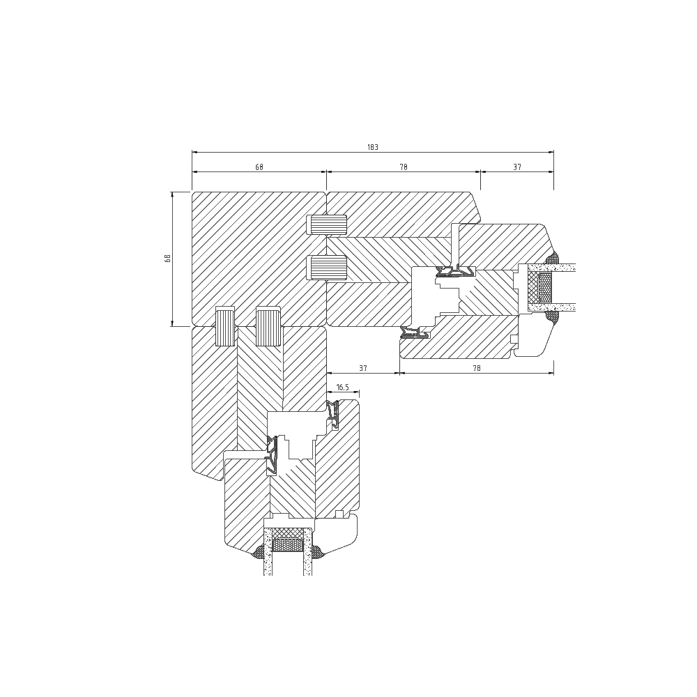 IV 68 - 90° coupling 