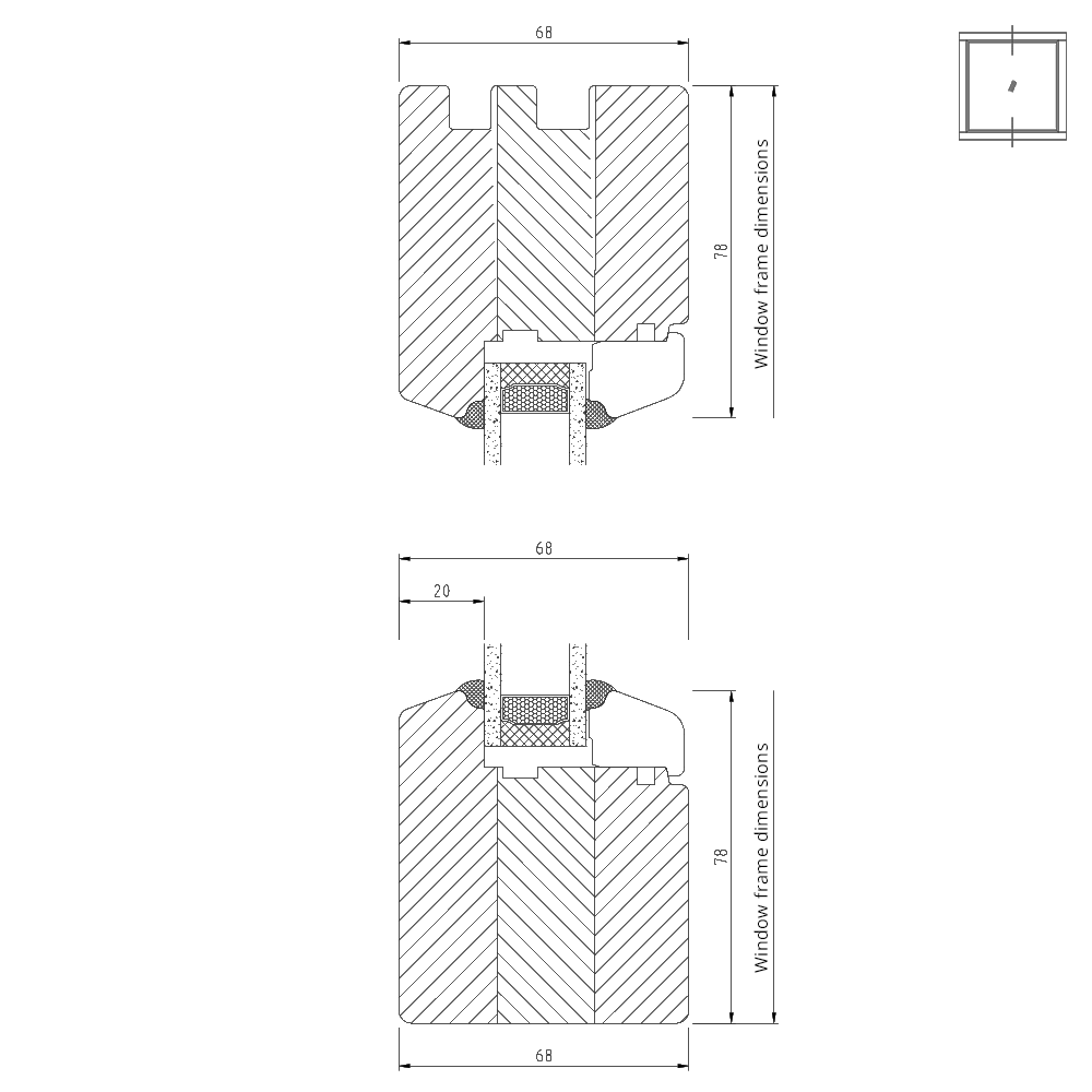 IV 68 - fixed glazing