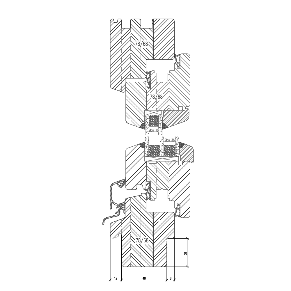 IV 68 - 30 mm window sill profile for new-builds