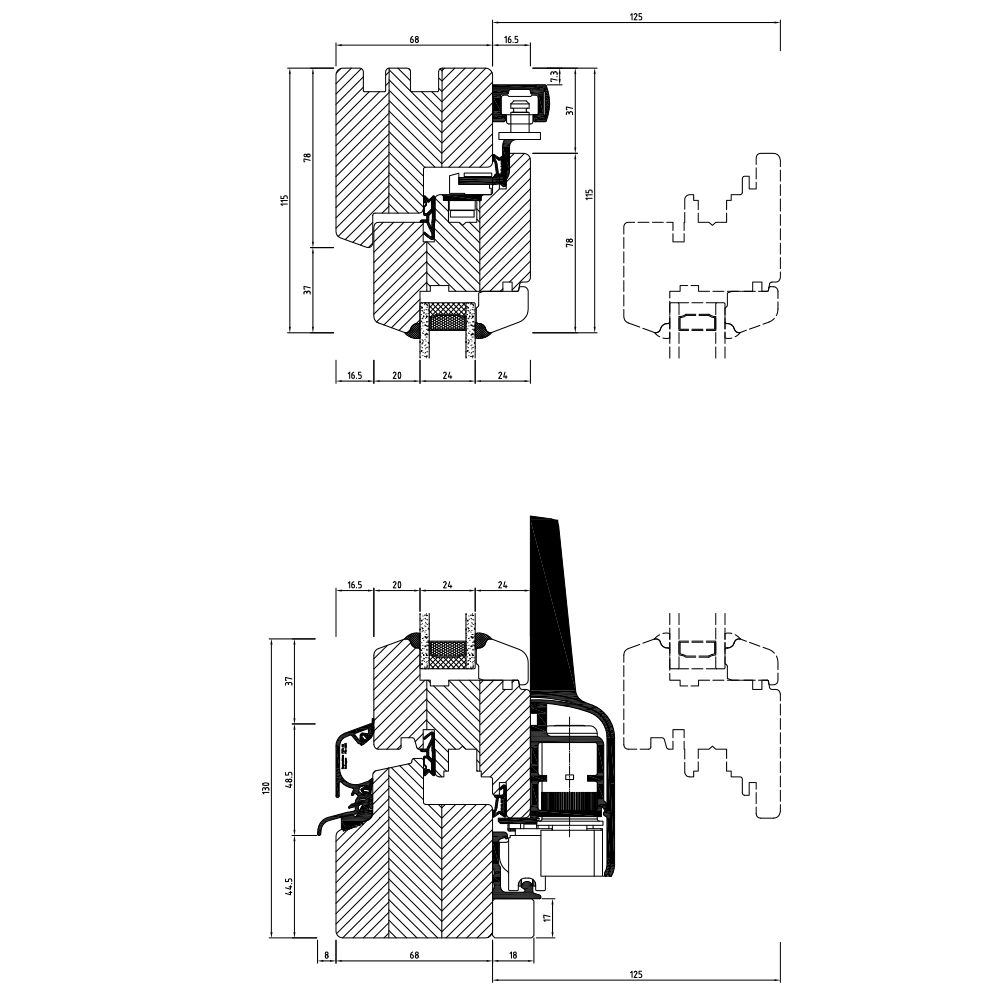 IV 68 - horizontal cross-section