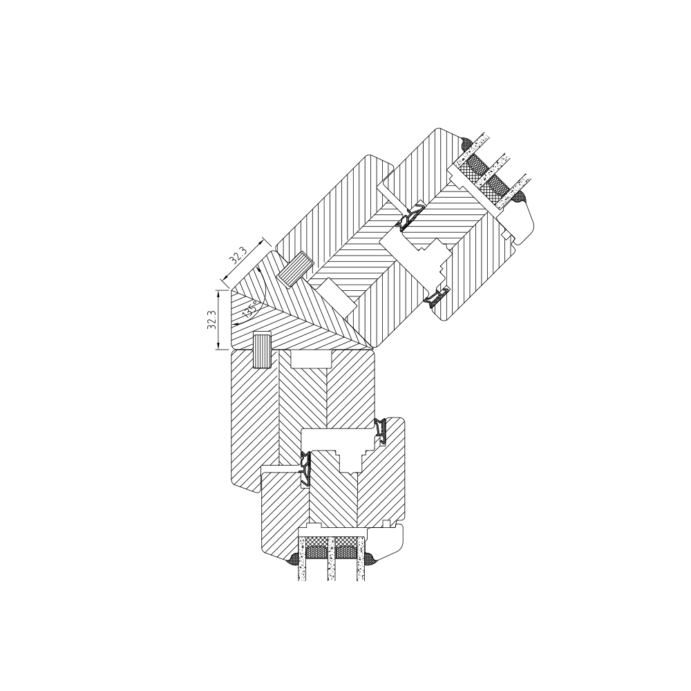  IV 78 - 135° coupling 