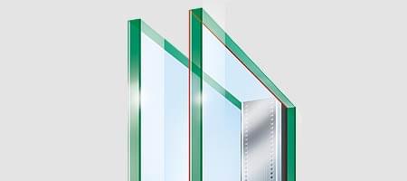 Double glazing for acoustic insulation