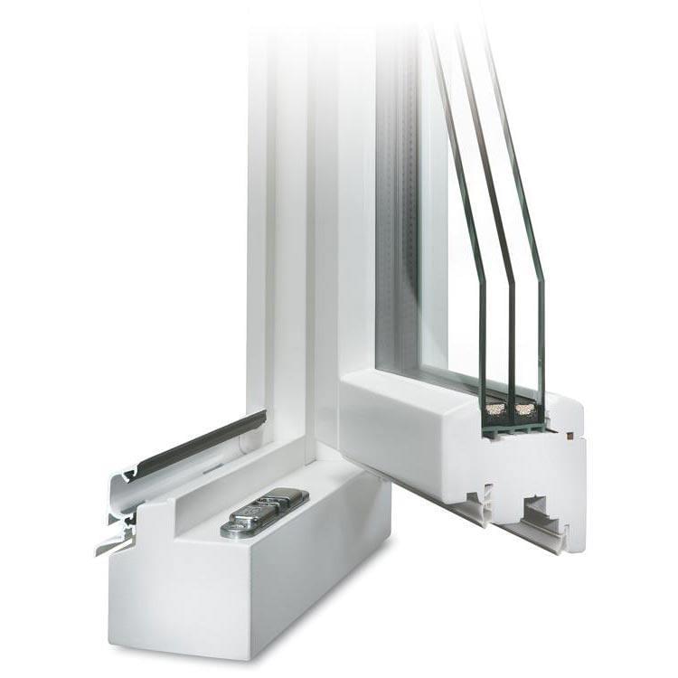 Window Profile with Rain Protection Bar