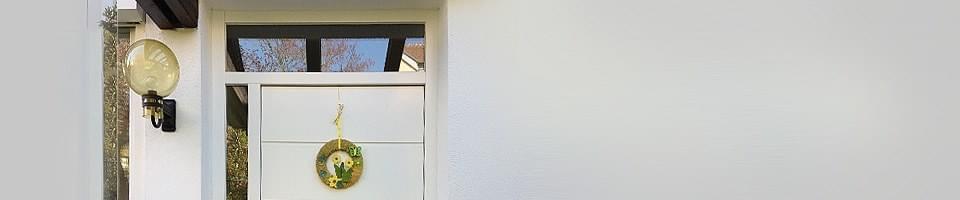 Front door with transom light