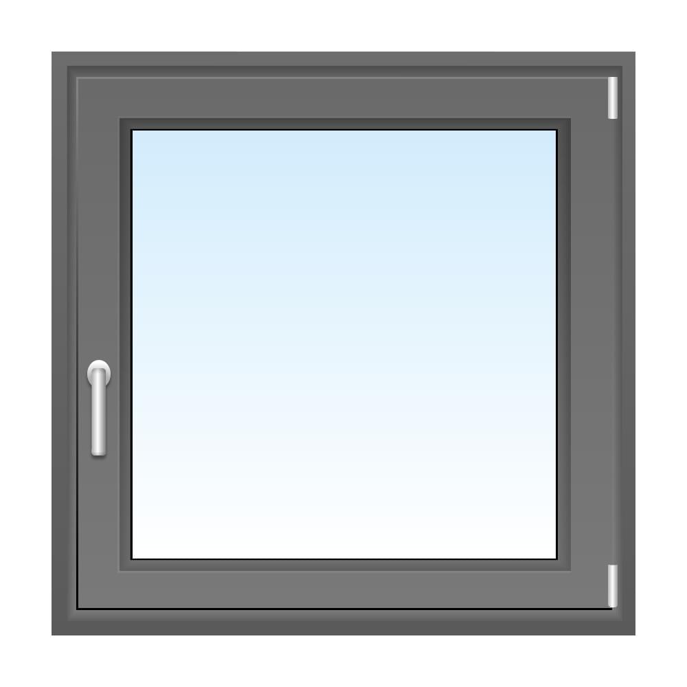 Grey uPVC window