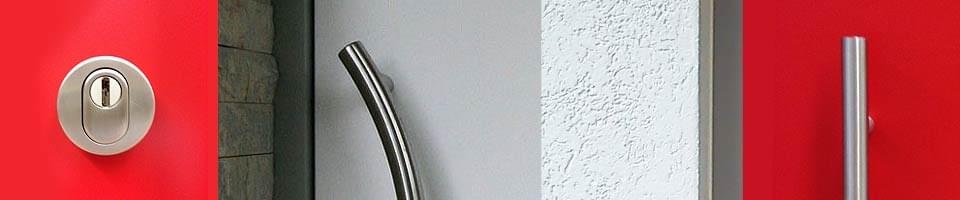 Wood front door outside handles