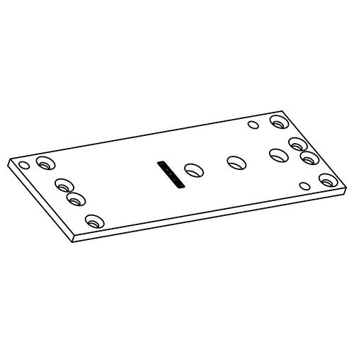 GEZE mounting plate for door closer