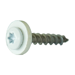 Mounting screws for exterior window sills, white